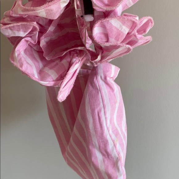 Luxxel striped ruffle top - Picture 4 of 5